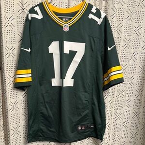 Nike Davante Adams #17 Green and Yellow Packers Jersey adult large like new!